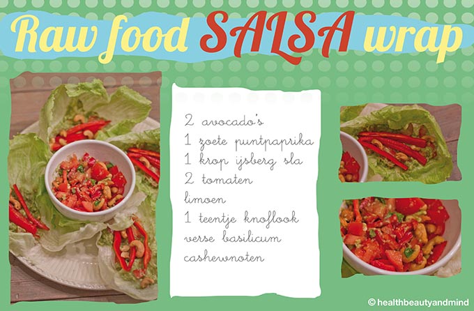 Raw food Salsa wrap!
